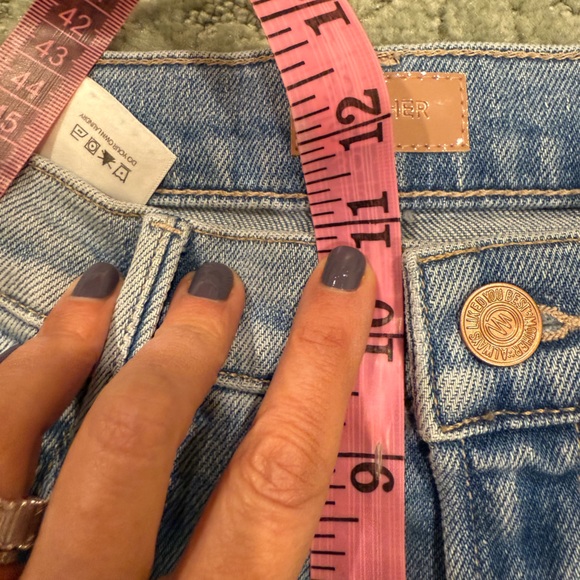 NEW MOTHER the kick it ankle fray jeans in can you dig it! Size 31 retail $248 - Picture 5 of 12